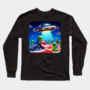 Little Green Men - Alien #10 Long Sleeve T-Shirt